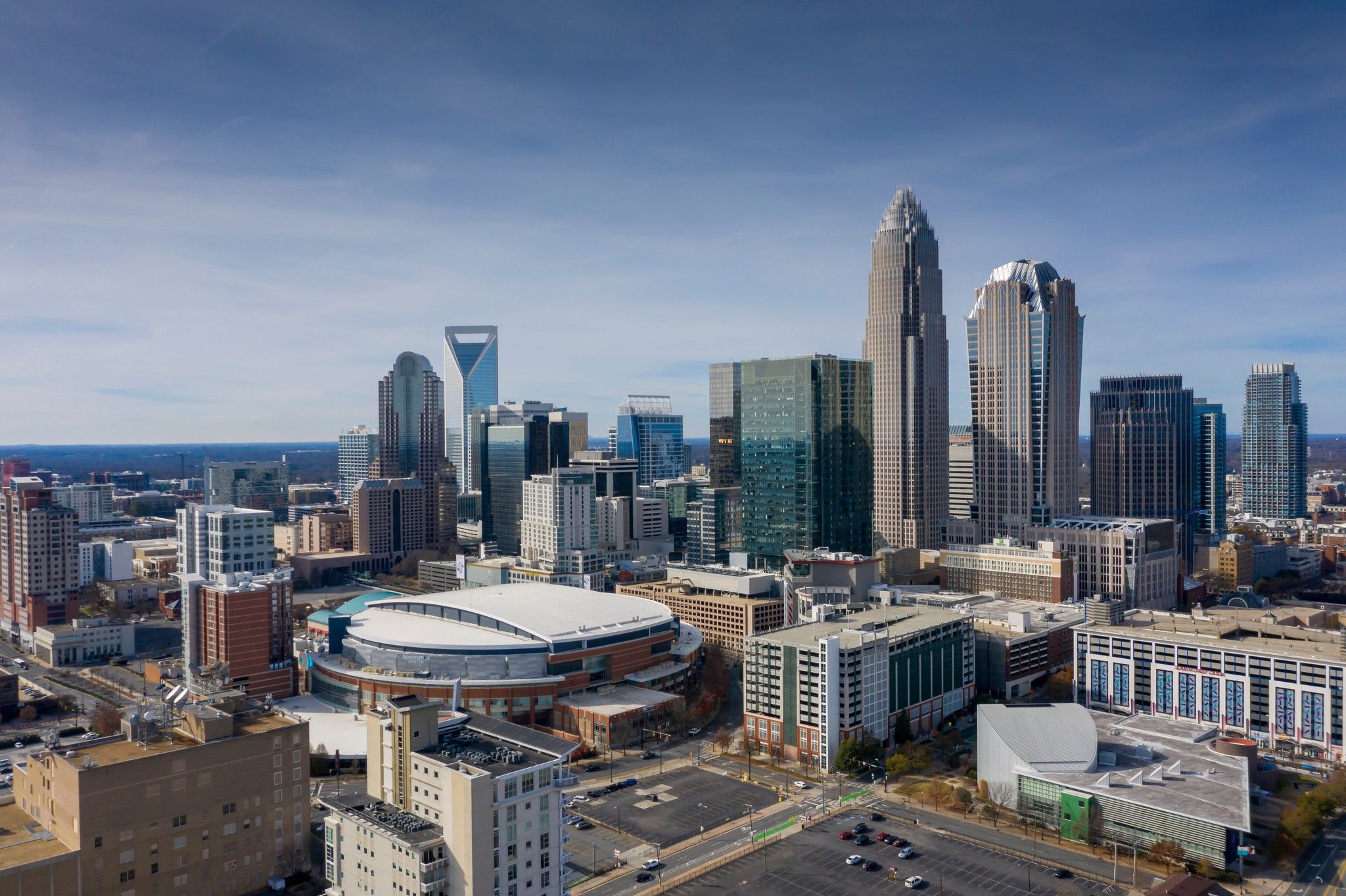 Aerial Views Of The City Of Charlotte, NC