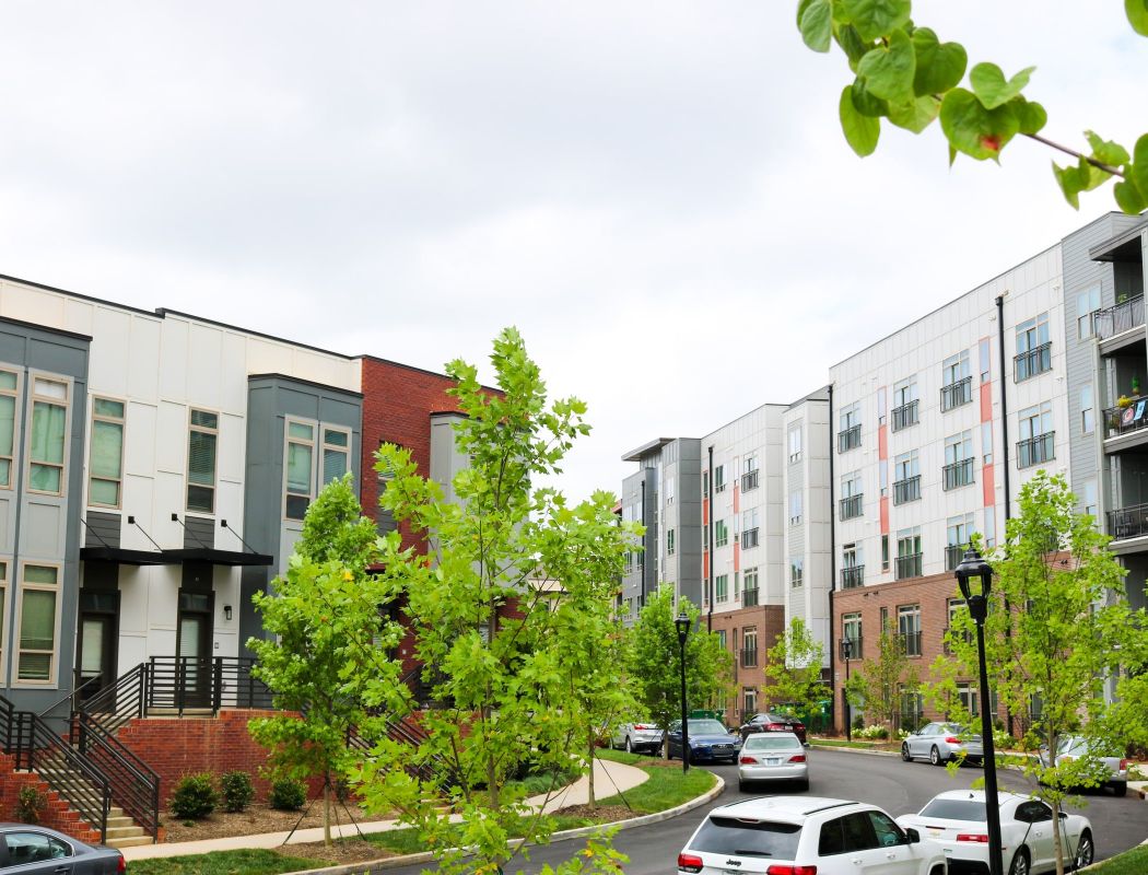 The Village at Commonwealth apartment and townhouse community exterior
