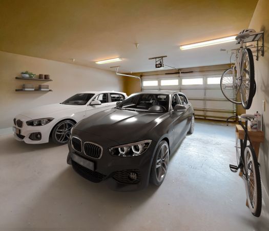 The Village at Commonwealth townhouse community 2 car garage with bike storage