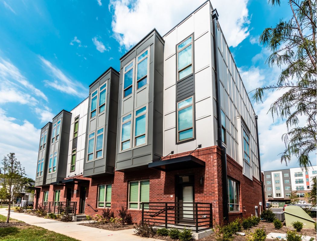 The Village at Commonwealth townhouse community exterior