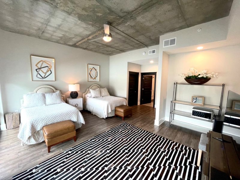 The Village at Commonwealth queen double guest suite