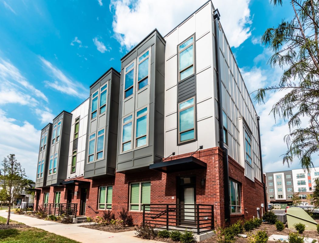 The Village at Commonwealth townhouse community exterior